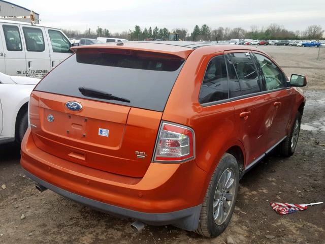 2FMDK48C98BA14468 - 2008 FORD EDGE SEL ORANGE photo 4