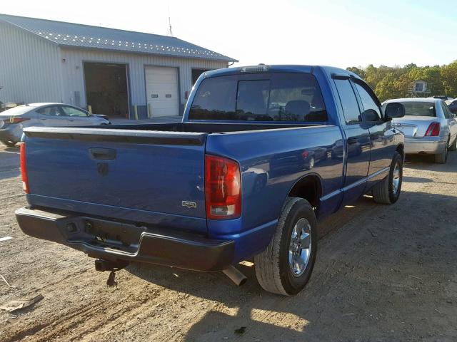 1D7HA18226J239425 - 2006 DODGE RAM 1500 S BLUE photo 4