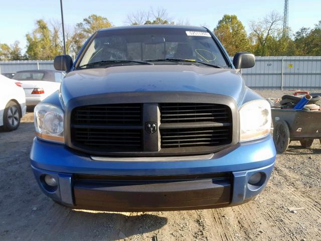 1D7HA18226J239425 - 2006 DODGE RAM 1500 S BLUE photo 9