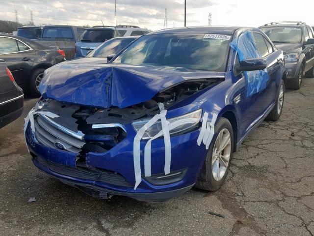 1FAHP2E88EG122473 - 2014 FORD TAURUS SEL BLUE photo 2