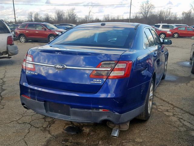 1FAHP2E88EG122473 - 2014 FORD TAURUS SEL BLUE photo 4