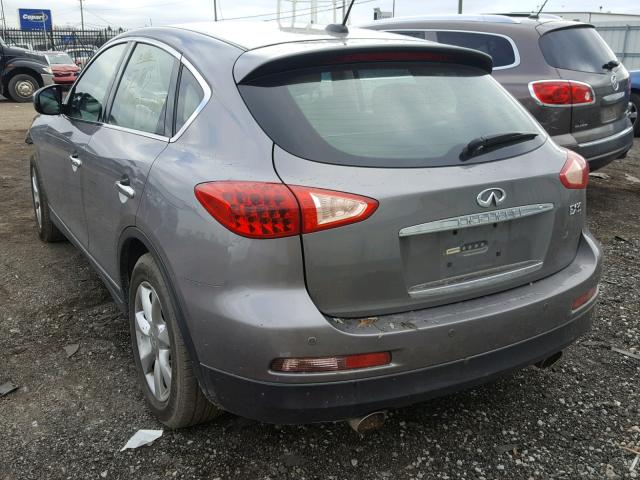 JNKAJ09FX8M353874 - 2008 INFINITI EX35 BASE GRAY photo 3