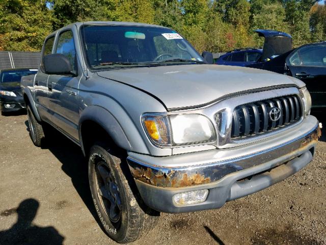 5TEHN72N82Z013345 - 2002 TOYOTA TACOMA DOU SILVER photo 1