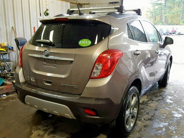 KL4CJESB6DB139091 - 2013 BUICK ENCORE BROWN photo 4