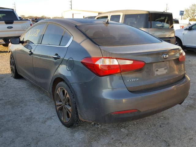 KNAFX4A83E5115362 - 2014 KIA FORTE EX GRAY photo 3