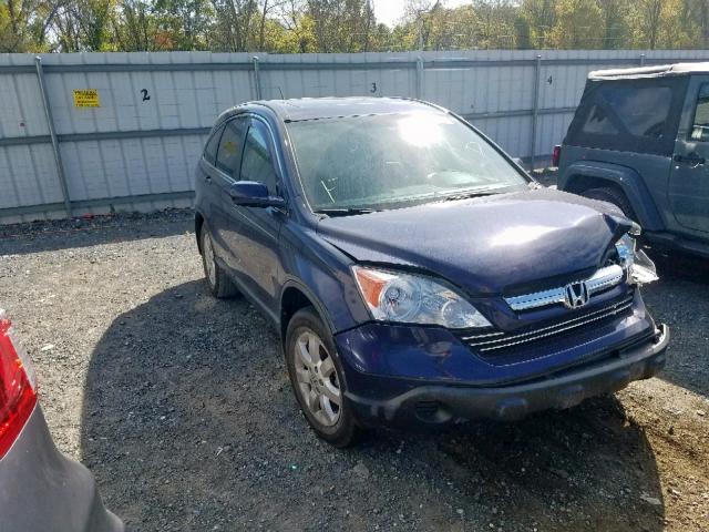 5J6RE48759L055387 - 2009 HONDA CR-V EXL BLUE photo 1