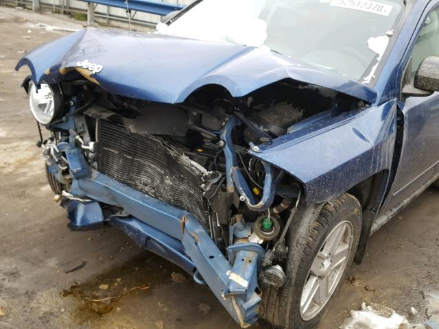 1J4NF4FB0AD519199 - 2010 JEEP COMPASS SP ლურჯი ფოტო 9