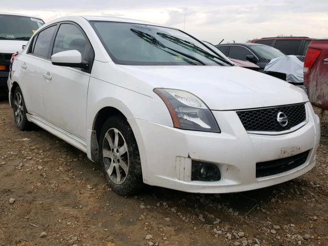 3N1AB6AP2CL670141 - 2012 NISSAN SENTRA 2.0 WHITE photo 1