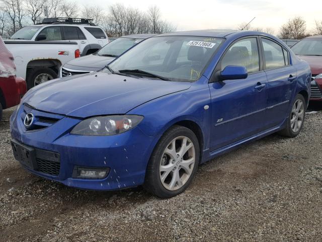 JM1BK323381863523 - 2008 MAZDA 3 S BLUE photo 2