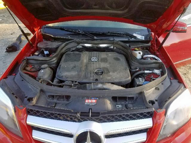 WDCGG0EB8EG327341 - 2014 MERCEDES-BENZ GLK 250 BL RED photo 7