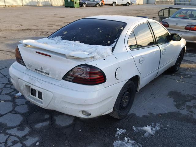 1G2NE52E45M249211 - 2005 PONTIAC GRAND AM S WHITE photo 4