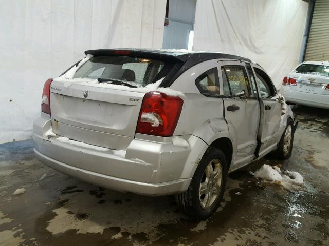 1B3HB48B07D314844 - 2007 DODGE CALIBER SX SILVER photo 4