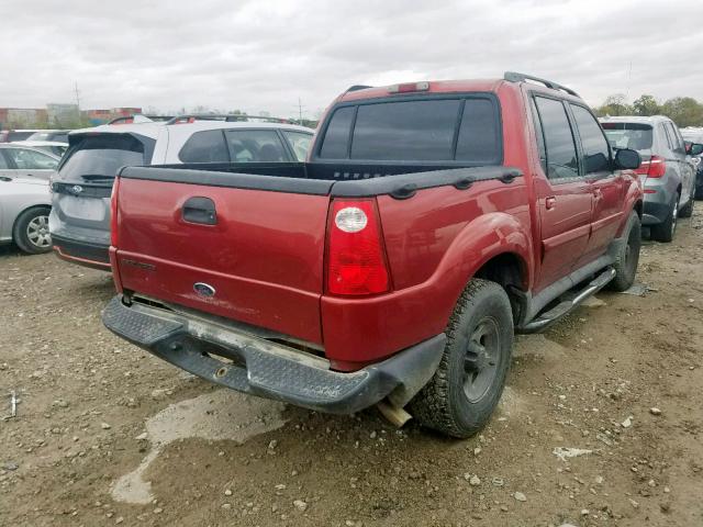 1FMZU77E92UB85260 - 2002 FORD EXPLORER S MAROON photo 4