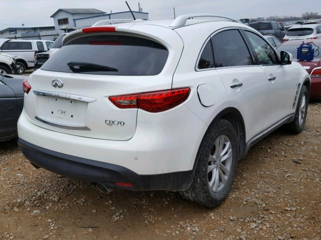 JN8CS1MW9EM413261 - 2014 INFINITI QX70 WHITE photo 4