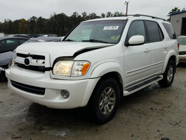 5TDZT38A56S266729 - 2006 TOYOTA SEQUOIA LI WHITE photo 2