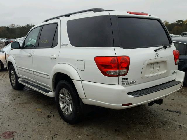 5TDZT38A56S266729 - 2006 TOYOTA SEQUOIA LI WHITE photo 3