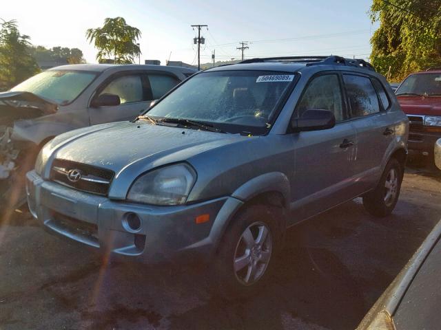 KM8JM12B15U180176 - 2005 HYUNDAI TUCSON GL TURQUOISE photo 2