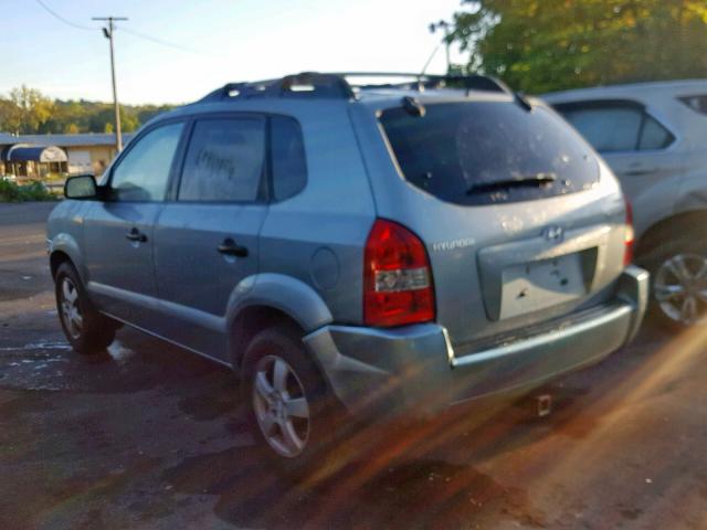 KM8JM12B15U180176 - 2005 HYUNDAI TUCSON GL TURQUOISE photo 3