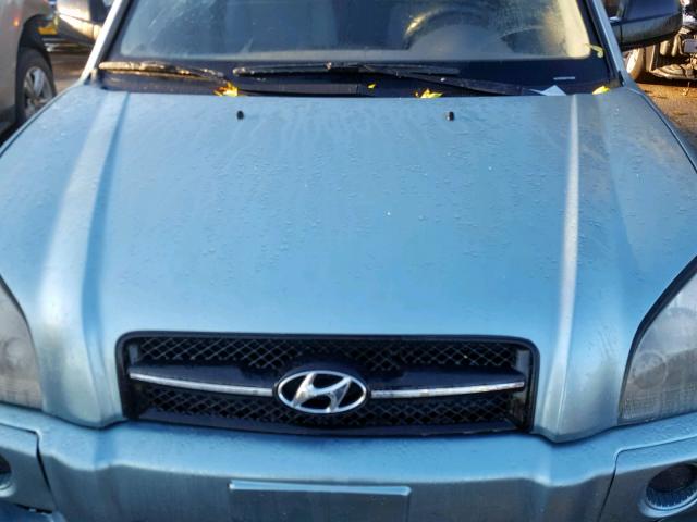 KM8JM12B15U180176 - 2005 HYUNDAI TUCSON GL TURQUOISE photo 7