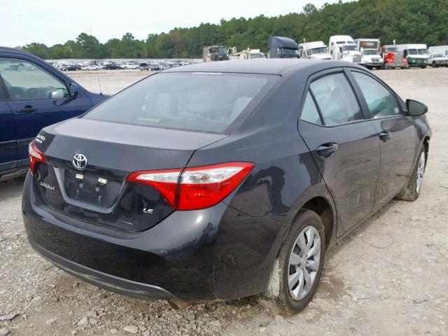 5YFBURHE8GP422325 - 2016 TOYOTA COROLLA L BLACK photo 4