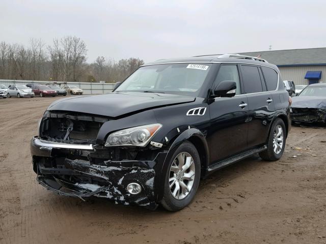 JN8AZ2NE0B9002313 - 2011 INFINITI QX56 BLACK photo 2