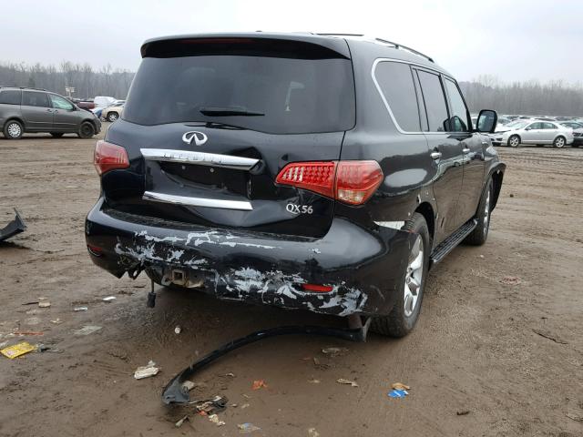 JN8AZ2NE0B9002313 - 2011 INFINITI QX56 BLACK photo 4