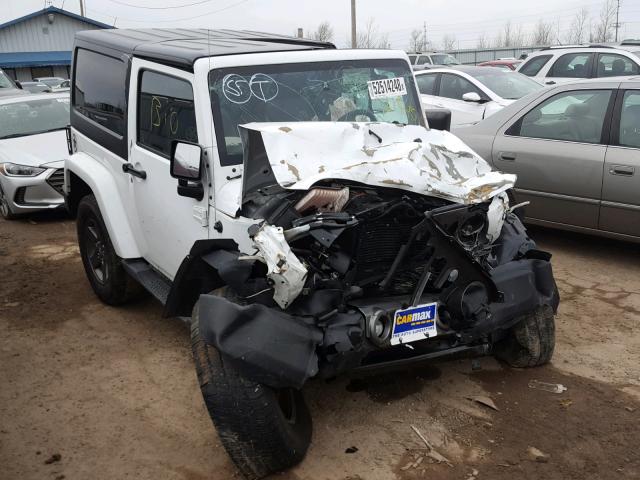 1C4GJWAG8FL623674 - 2015 JEEP WRANGLER S WHITE photo 1