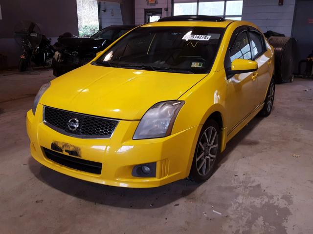 3N1BB61E58L728589 - 2008 NISSAN SENTRA SE- YELLOW photo 2