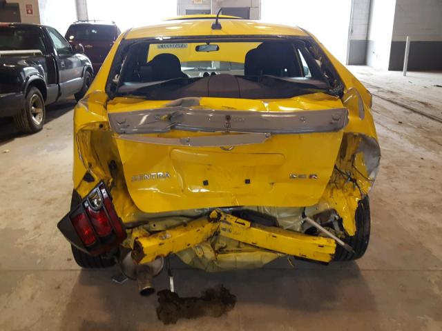 3N1BB61E58L728589 - 2008 NISSAN SENTRA SE- YELLOW photo 9