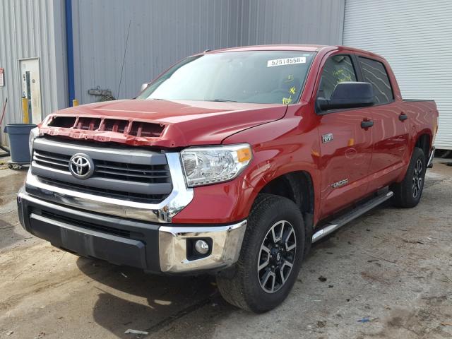 5TFDW5F18EX401288 - 2014 TOYOTA TUNDRA CRE RED photo 2