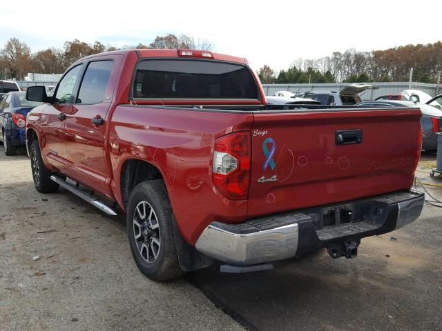 5TFDW5F18EX401288 - 2014 TOYOTA TUNDRA CRE RED photo 3