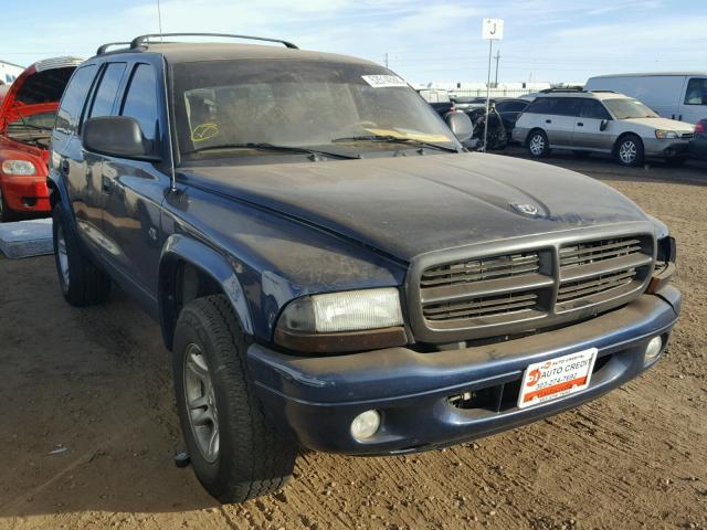 1D4HS48N53F572125 - 2003 DODGE DURANGO SL BLUE photo 1