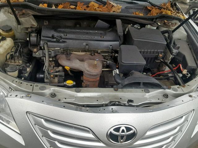 4T1BE46K27U595488 - 2007 TOYOTA CAMRY SILVER photo 7