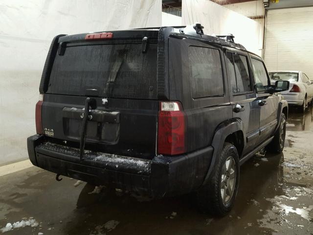 1J8HG48K57C661956 - 2007 JEEP COMMANDER BLACK photo 4