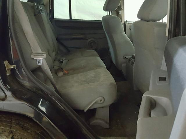 1J8HG48K57C661956 - 2007 JEEP COMMANDER BLACK photo 6