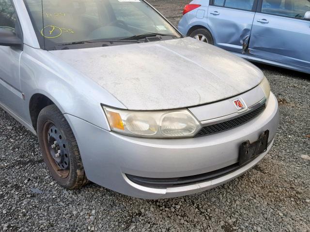 1G8AJ52F84Z154337 - 2004 SATURN ION LEVEL SILVER photo 9