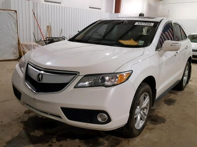 5J8TB3H58EL002210 - 2014 ACURA RDX TECHNO WHITE photo 2