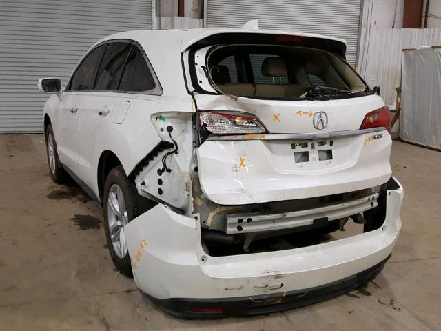 5J8TB3H58EL002210 - 2014 ACURA RDX TECHNO WHITE photo 3