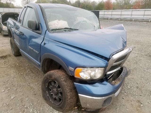 1D7HU18D34S575858 - 2004 DODGE RAM 1500 S BLUE photo 1