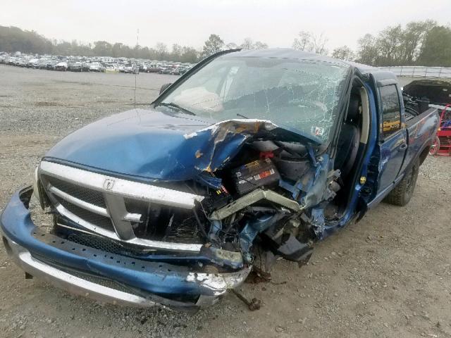 1D7HU18D34S575858 - 2004 DODGE RAM 1500 S BLUE photo 2