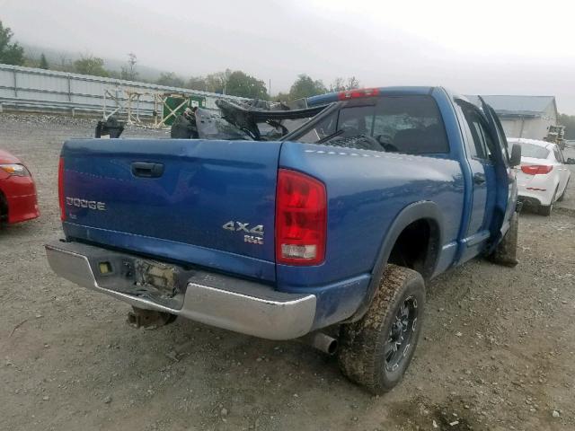 1D7HU18D34S575858 - 2004 DODGE RAM 1500 S BLUE photo 4