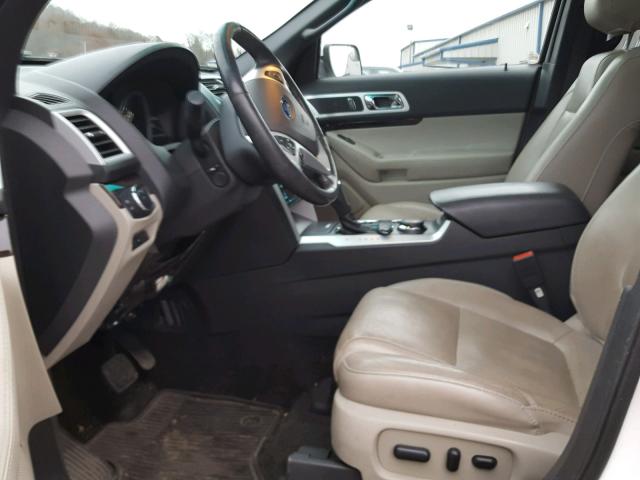 1FM5K8F89DGB03017 - 2013 FORD EXPLORER L WHITE photo 5