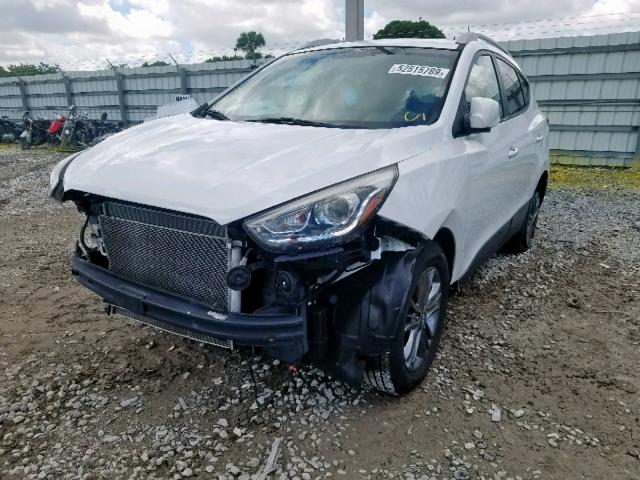 KM8JU3AG4FU109208 - 2015 HYUNDAI TUCSON LIM WHITE photo 2