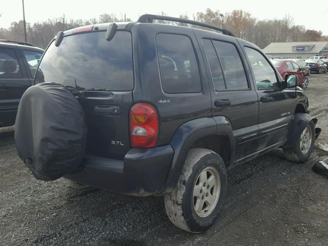 1J4GL58K62W246389 - 2002 JEEP LIBERTY LI BLACK photo 4