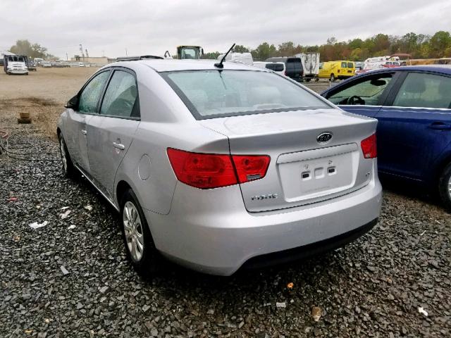 KNAFU4A20C5587164 - 2012 KIA FORTE EX SILVER photo 3