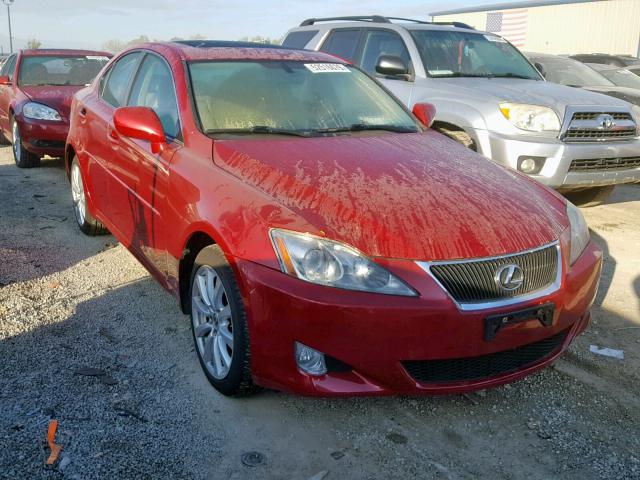 JTHCK262085016708 - 2008 LEXUS IS 250 RED photo 1