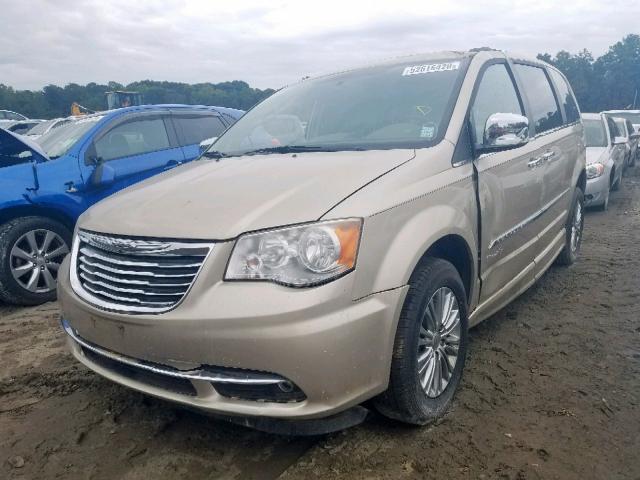 2C4RC1CG6DR542342 - 2013 CHRYSLER TOWN & COU TAN photo 2