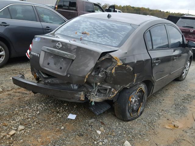 3N1AB61EX8L646921 - 2008 NISSAN SENTRA 2.0 GRAY photo 4