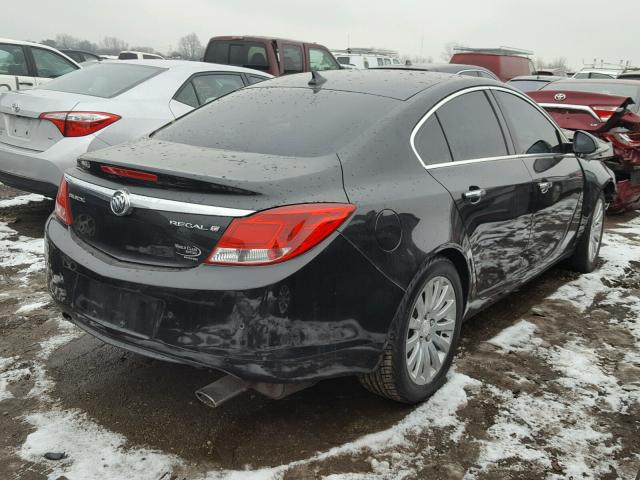 2G4GS5EV7D9176321 - 2013 BUICK REGAL PREM BLACK photo 4