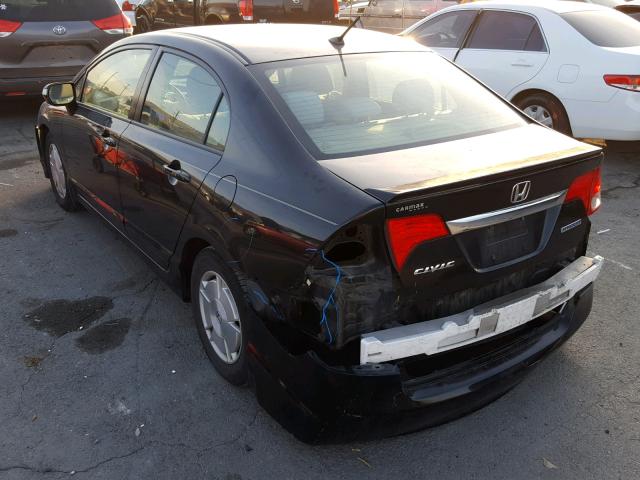 JHMFA36259S017555 - 2009 HONDA CIVIC HYBR 黑色 照片 3